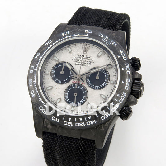 Rolex Daytona Carbon Meteorite SONIC DD4801 replica - angled front