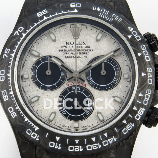 Rolex Daytona Carbon Meteorite SONIC DD4801 replica - dial close up