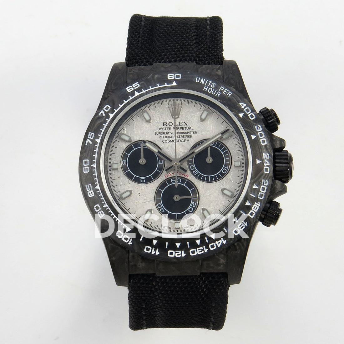 Rolex Daytona Carbon Meteorite SONIC DD4801 replica - front Custom