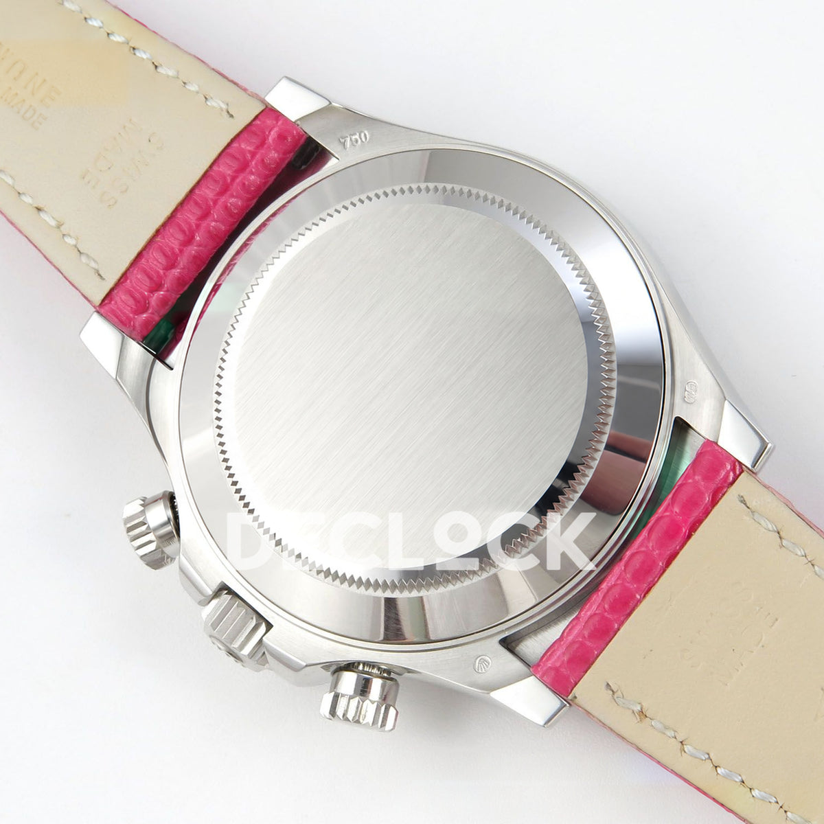 Rolex Daytona Custom 116519 Beach MPF Pink Dial Pink Leather SA4801 replica - caseback mounted