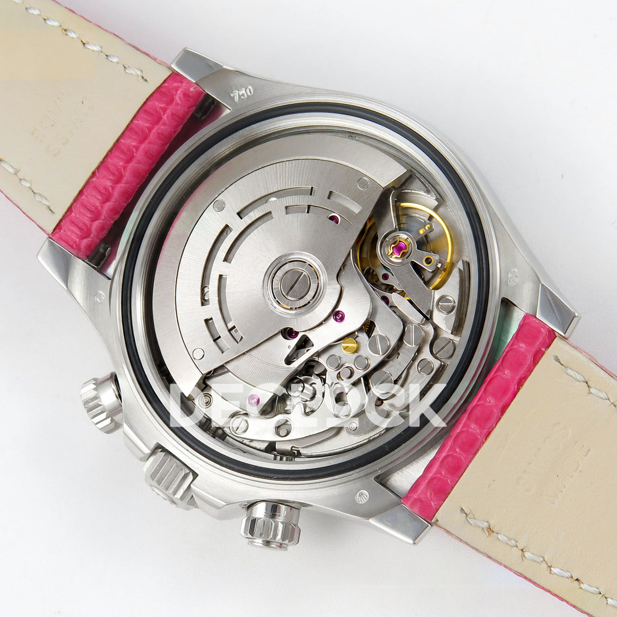 Rolex Daytona Custom 116519 Beach MPF Pink Dial Pink Leather SA4801 replica - movement open