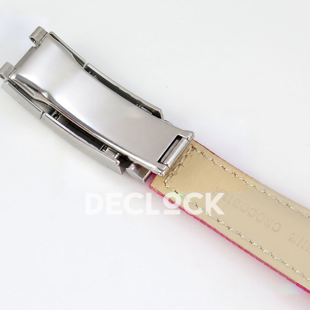 Rolex Daytona Custom 116519 Beach MPF Pink Dial Pink Leather SA4801 replica - strap lining