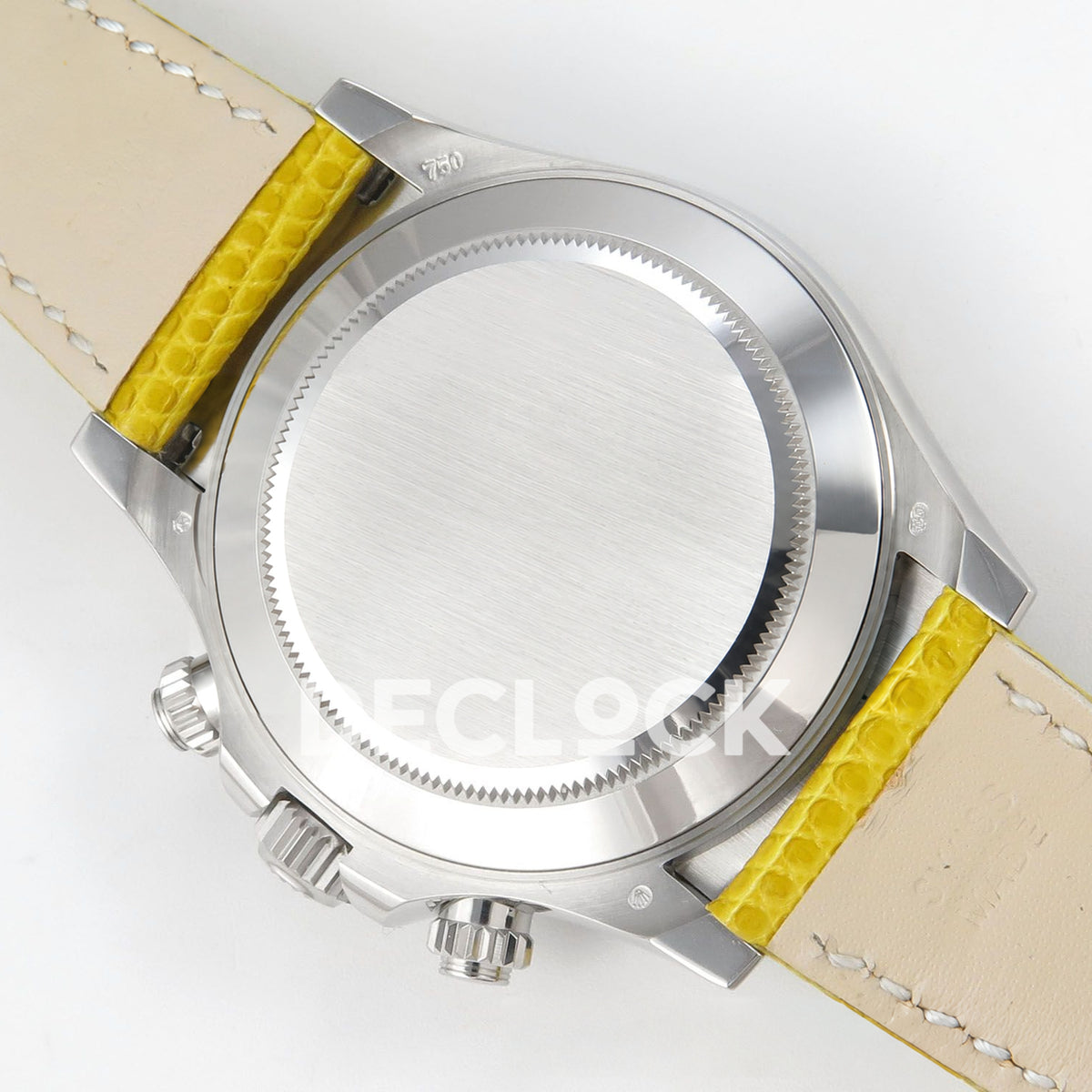 Rolex Daytona Custom 116519 Beach MPF Yellow Dial Yellow Leather SA4801 replica - caseback mounted