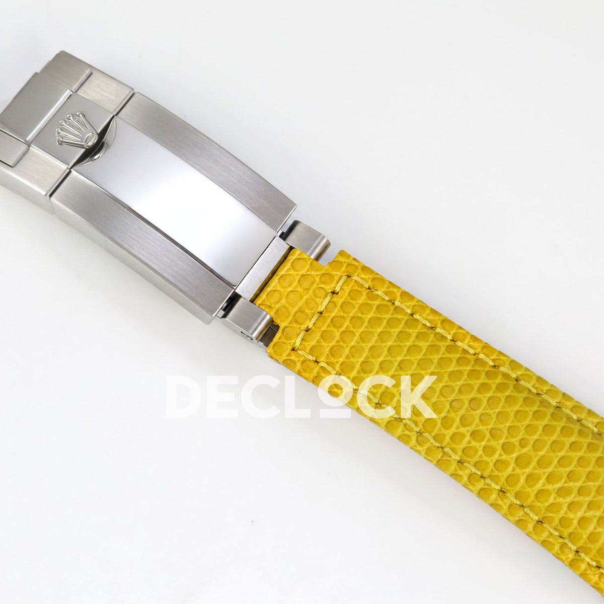 Rolex Daytona Custom 116519 Beach MPF Yellow Dial Yellow Leather SA4801 replica - clasp closed