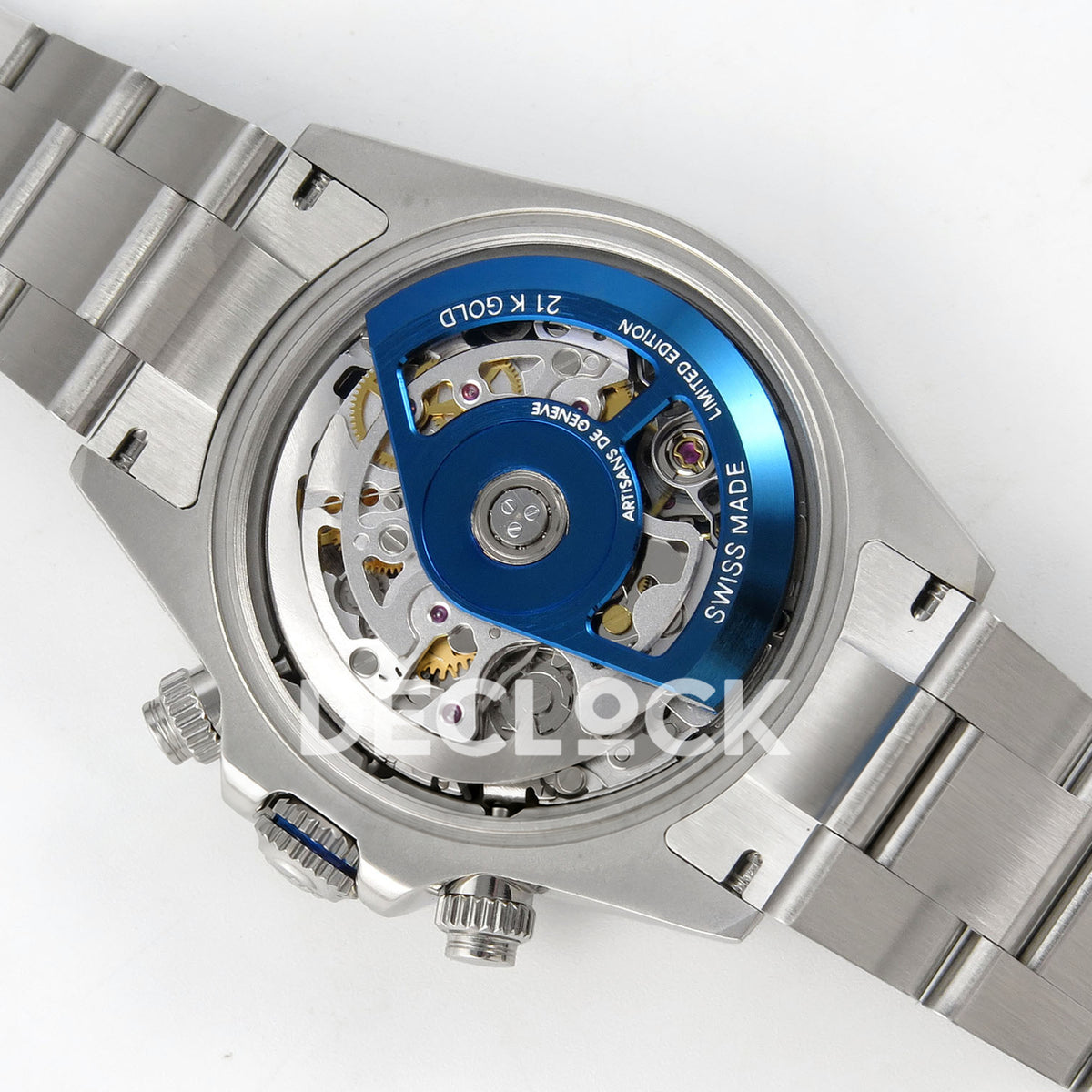 Rolex Daytona Custom 116520 Arolla Blue Skeleton ADGF SA4130 replica - movement