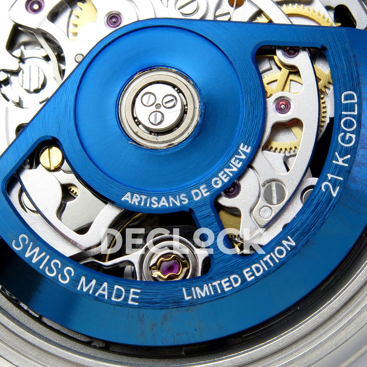 Rolex Daytona Custom 116520 Arolla Blue Skeleton ADGF SA4130 replica - rotor