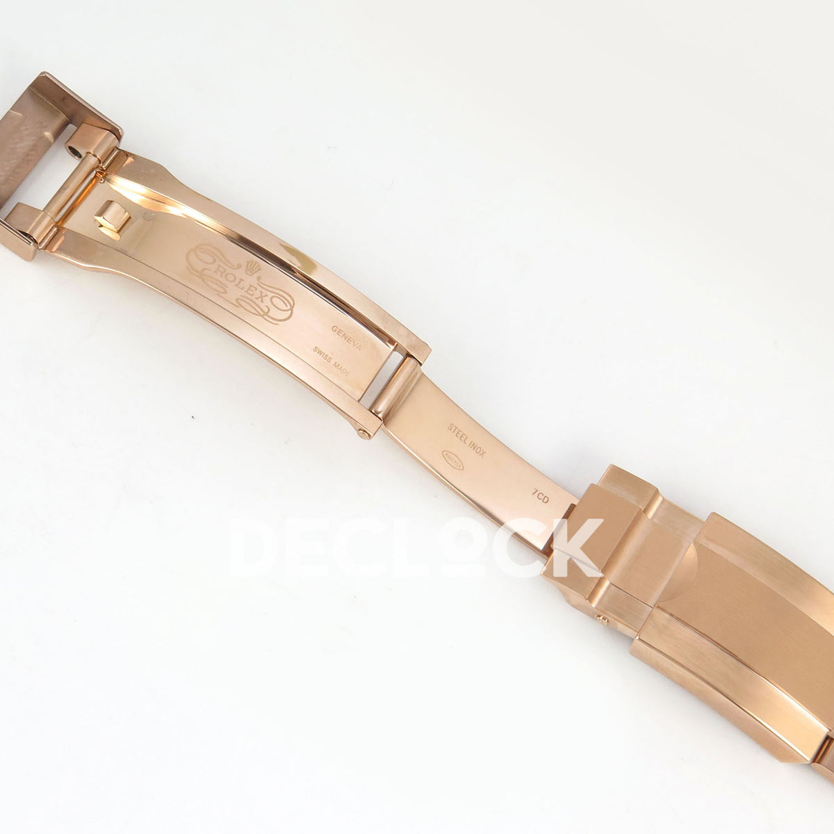 Rolex Daytona Custom 116520 Arolla Rose Gold Green Bezel ADGF SA4130 replica - clasp interior
