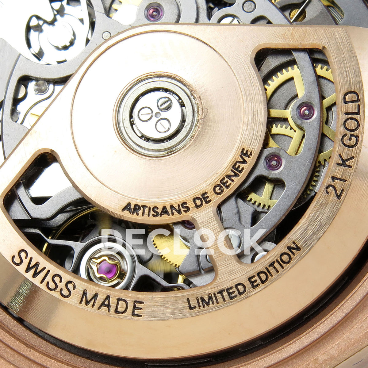 Rolex Daytona Custom 116520 Arolla Rose Gold Green Bezel ADGF SA4130 replica - rotor