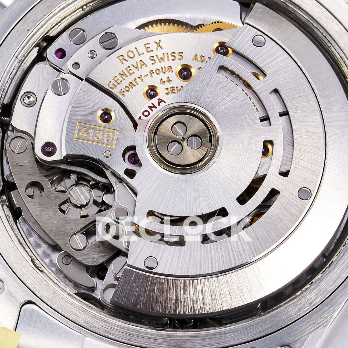 Rolex Daytona Custom 116520 RXF Rainbow Black Silver Dial DD4130 replica - movement rotor angle