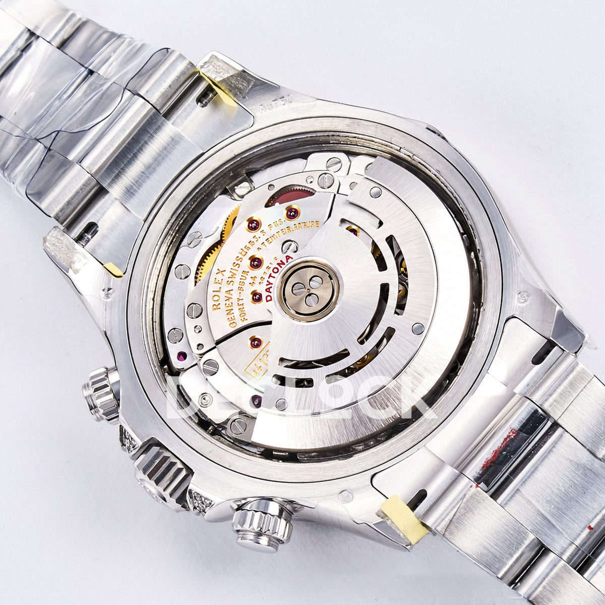Rolex Daytona Custom 116520 RXF Rainbow Black Silver Gem Markers DD4130 replica - movement back