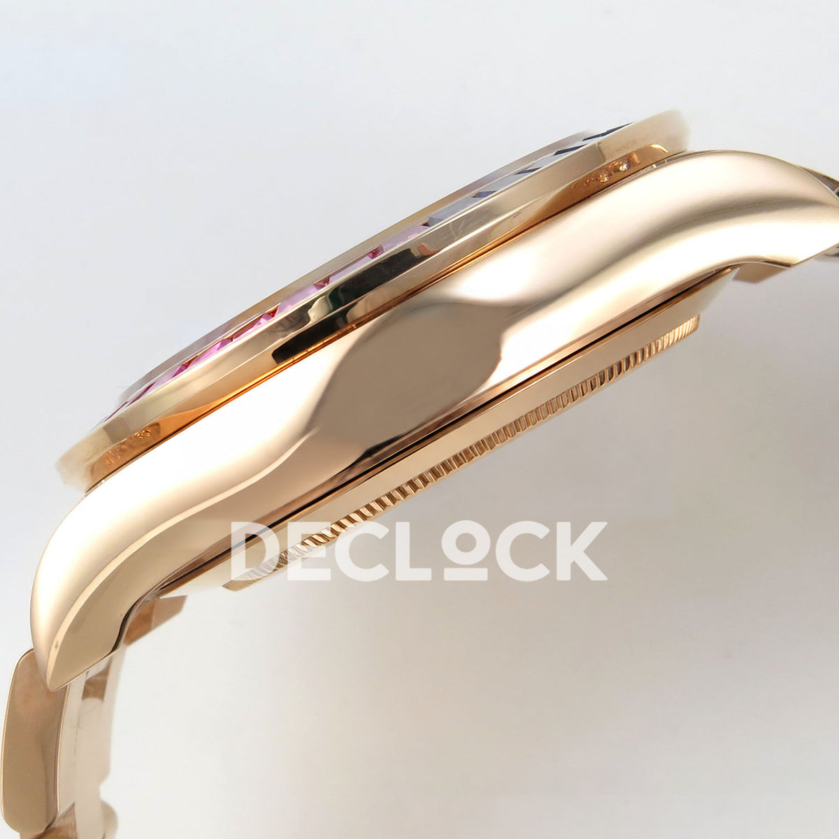 Rolex Daytona Custom 116595RBOW IPKF Rainbow Black Rose Gold DD4130 replica - case side profile