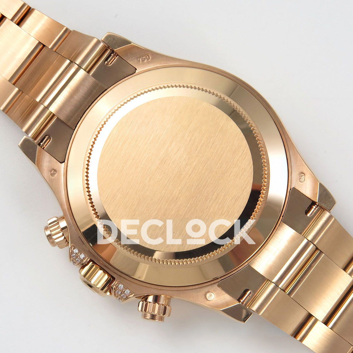 Rolex Daytona Custom 116595RBOW IPKF Rainbow Black Rose Gold DD4130 replica - closed caseback