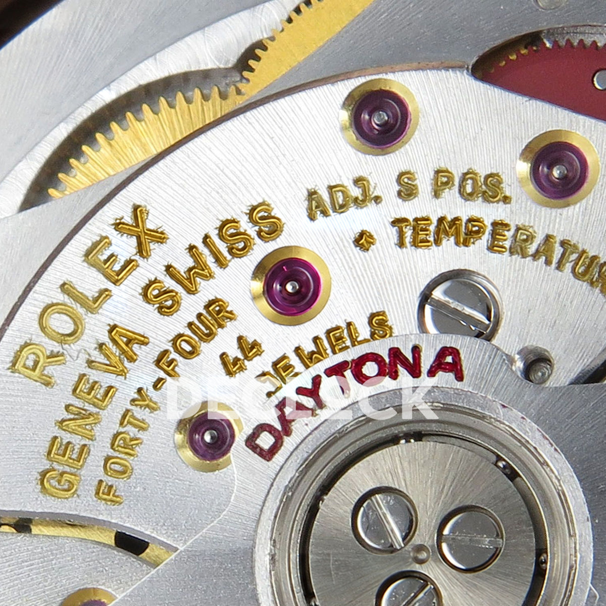 Rolex Daytona Custom 116595RBOW IPKF Rainbow Black Rose Gold DD4130 replica - movement case edge
