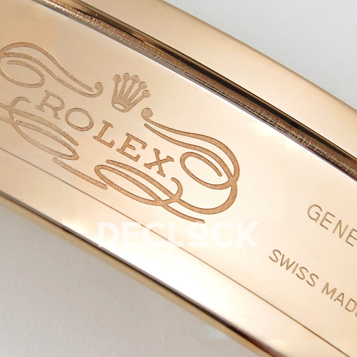 Rolex Daytona Custom 116595RBOW IPKF Rainbow Black Rose Gold DD4130 replica - clasp logo closeup