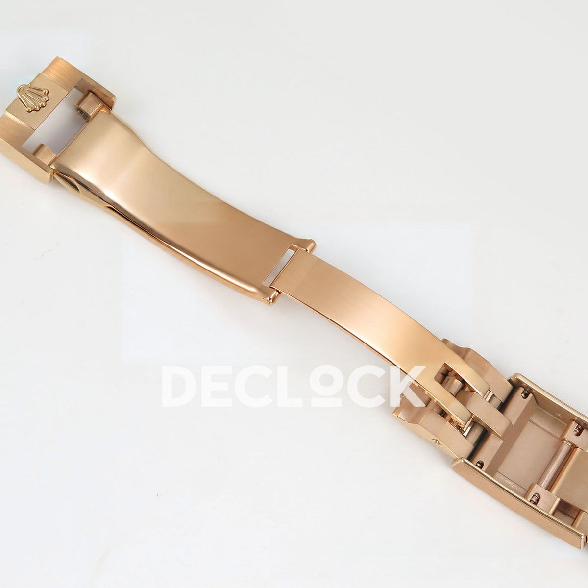 Rolex Daytona Custom 116595RBOW IPKF Rainbow Black Rose Gold DD4130 replica - open clasp angle