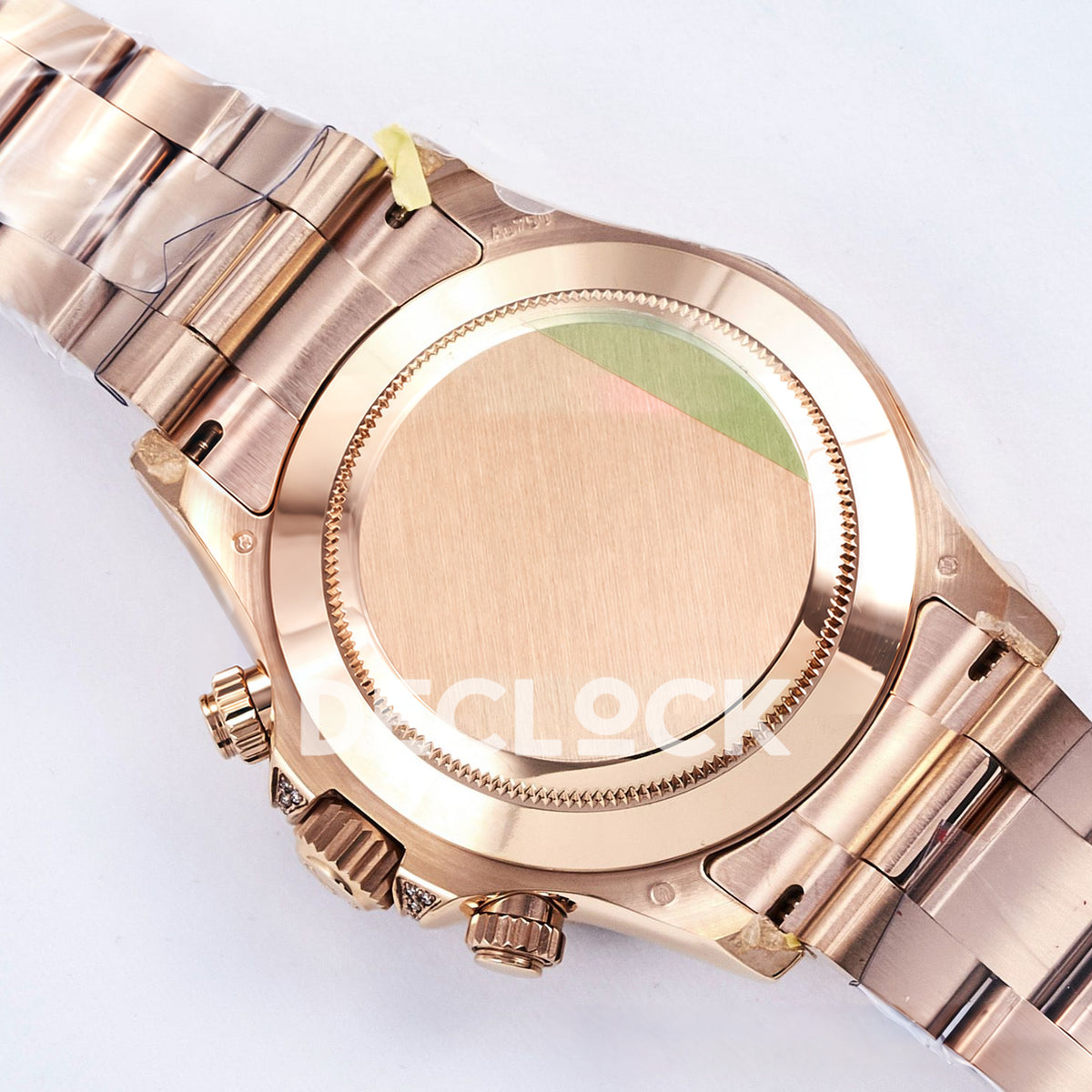 Rolex Daytona Custom 116595RBOW RXF Rainbow Pavé Dial Rose Gold DD4130 replica - caseback exterior