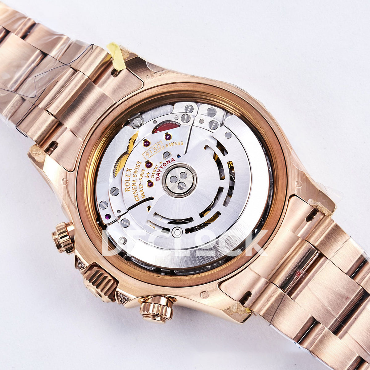 Rolex Daytona Custom 116595RBOW RXF Rainbow Pavé Dial Rose Gold DD4130 replica - movement back