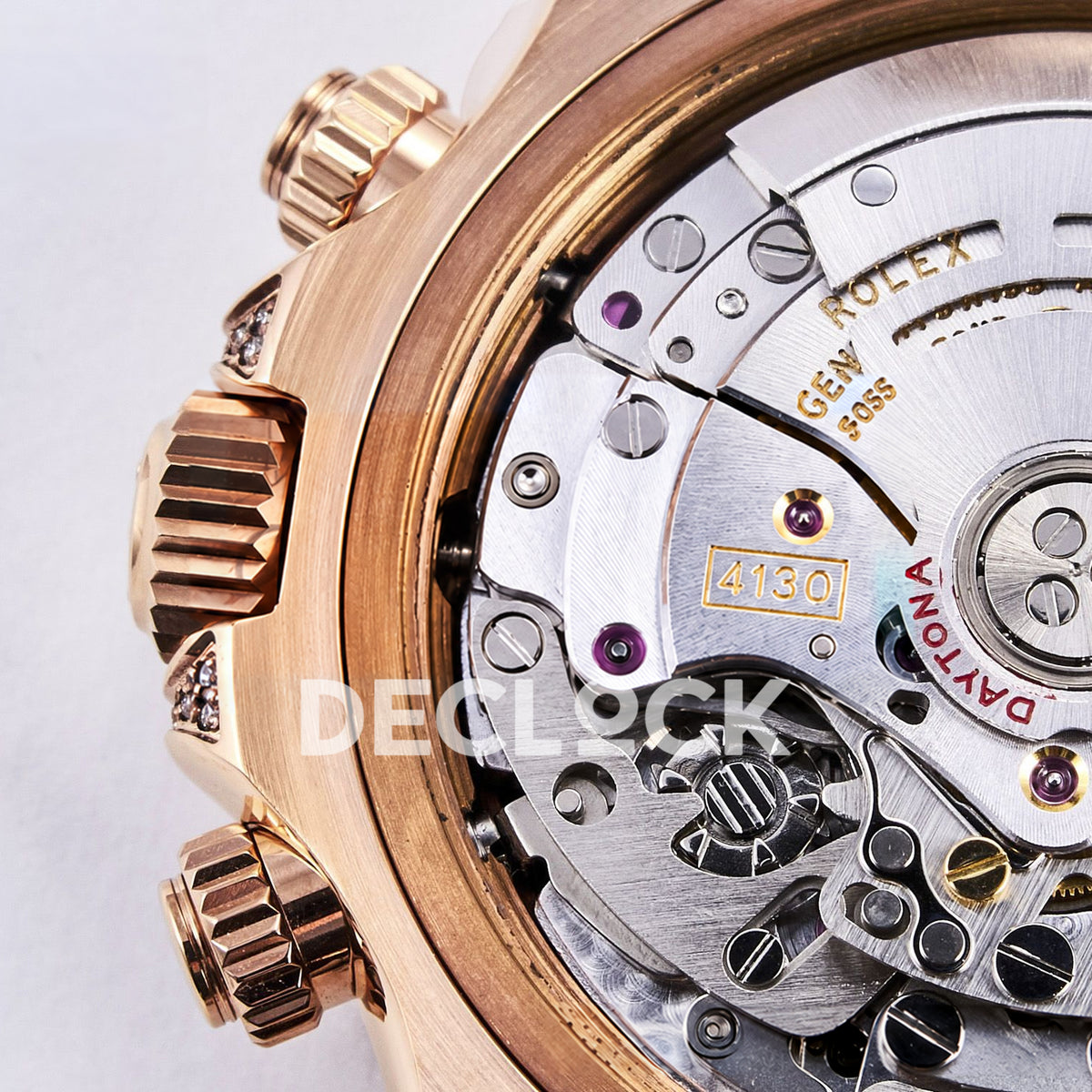 Rolex Daytona Custom 116595RBOW RXF Rainbow Pavé Dial Rose Gold DD4130 replica - calibre 4130
