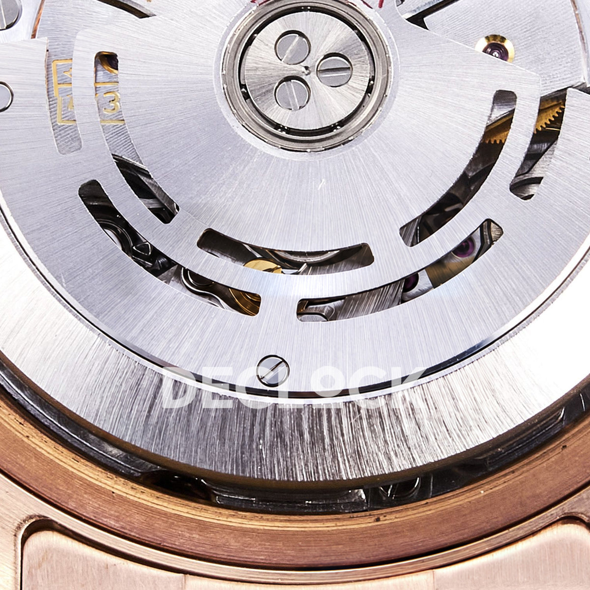 Rolex Daytona Custom 116595RBOW RXF Rainbow Pavé Dial Rose Gold DD4130 replica - rotor closeup