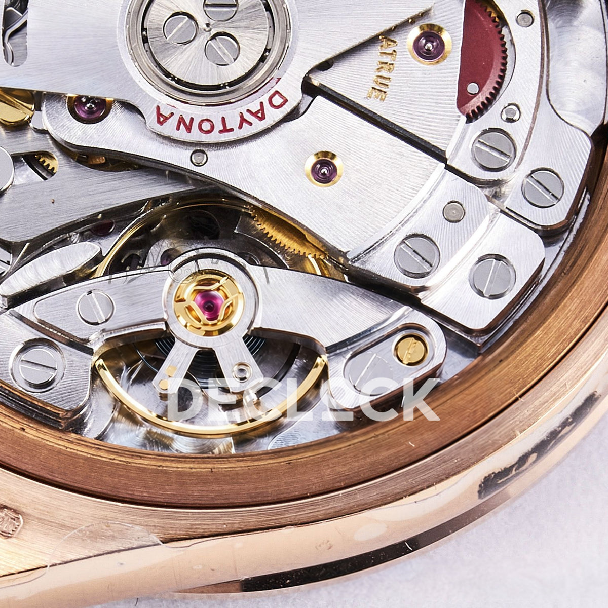 Rolex Daytona Custom 116595RBOW RXF Rainbow Pavé Dial Rose Gold DD4130 replica - balance detail