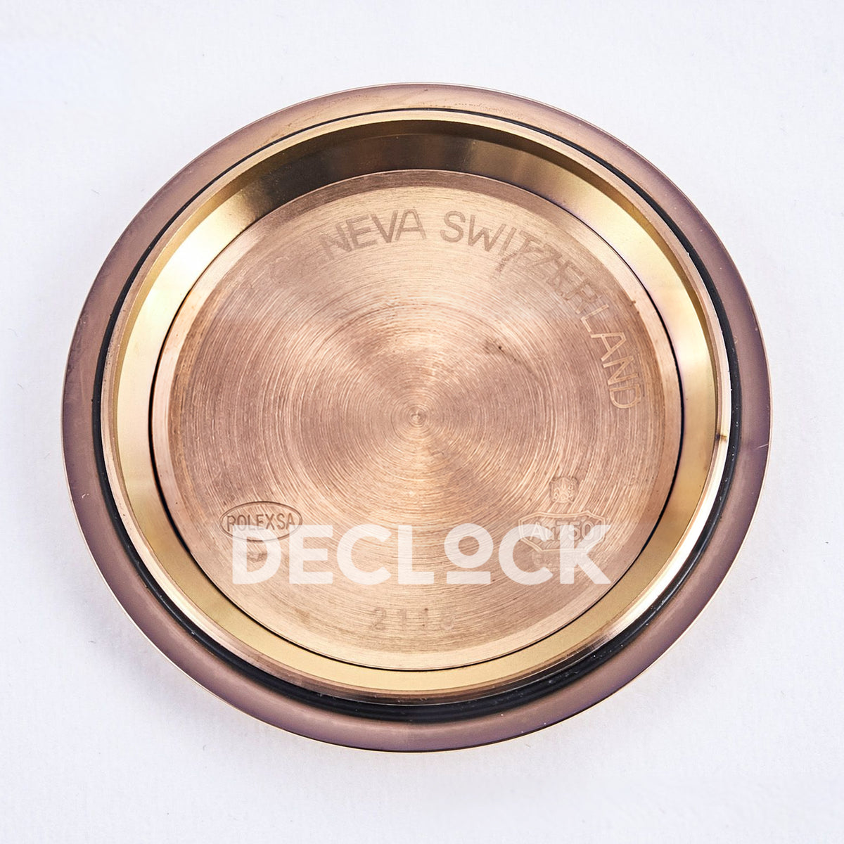 Rolex Daytona Custom 116595RBOW RXF Rainbow Pavé Dial Rose Gold DD4130 replica - caseback interior