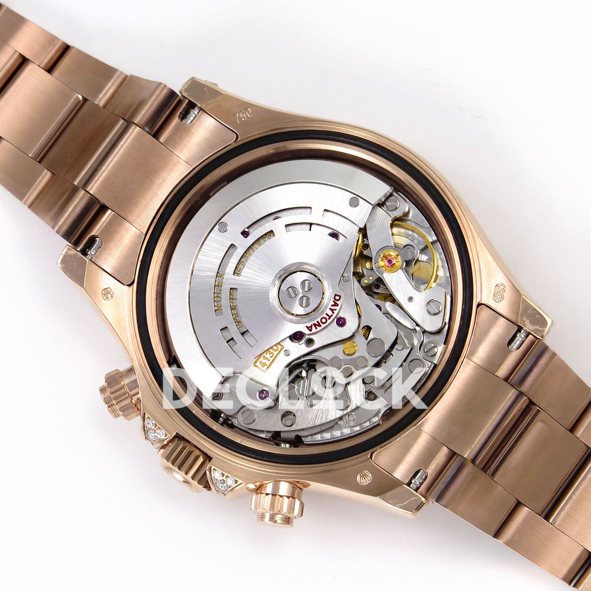 Rolex Daytona Custom 116595RBOW ZF Rainbow Black Rose Gold SH4130 replica - movement back