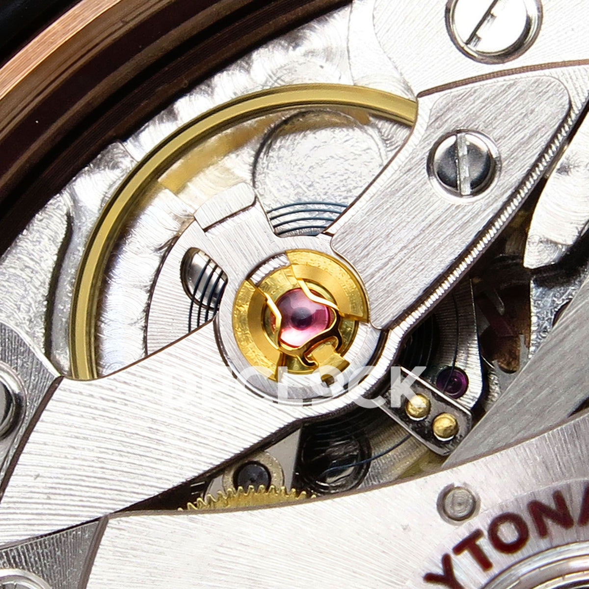 Rolex Daytona Custom 116595RBOW ZF Rainbow Black Rose Gold SH4130 replica - balance closeup