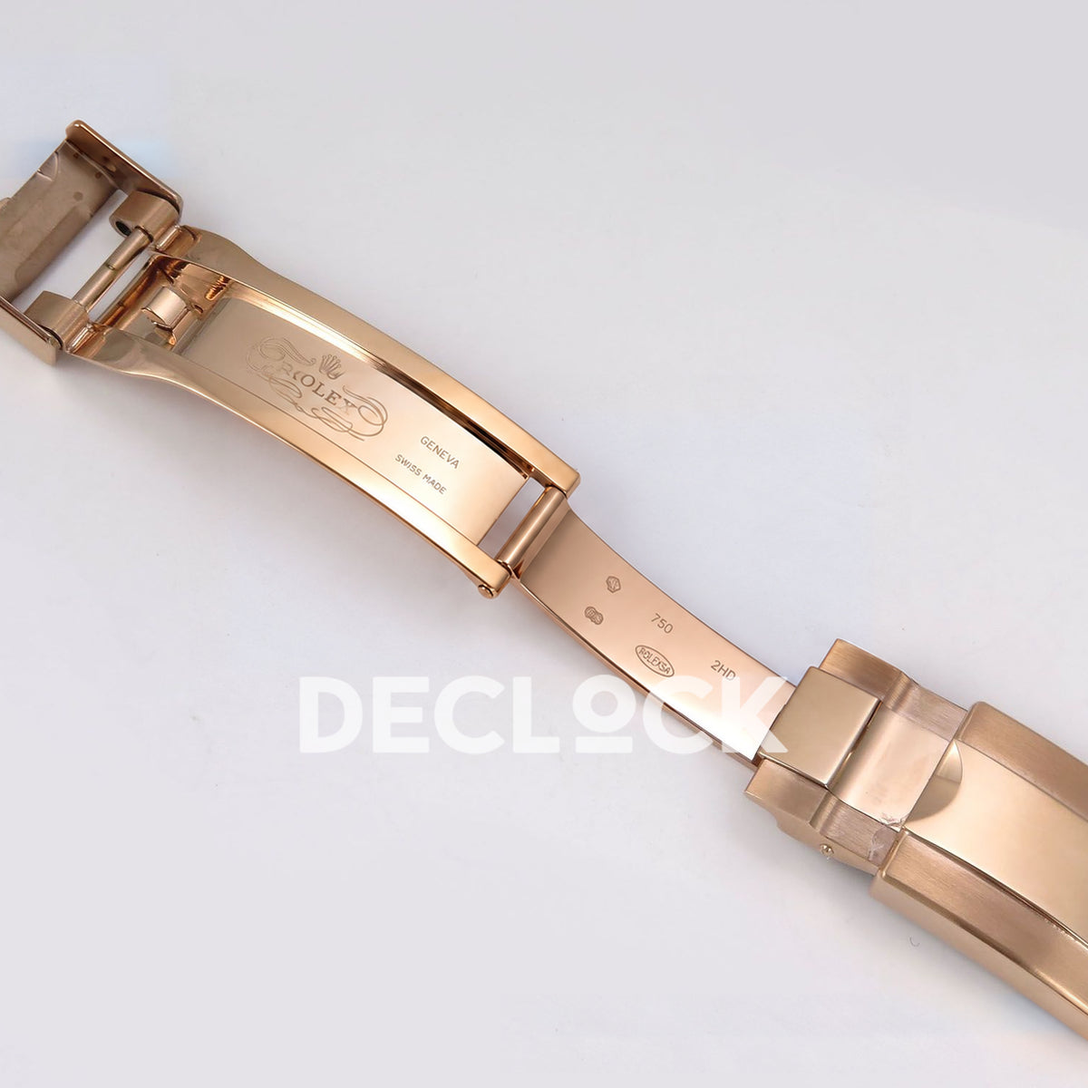 Rolex Daytona Custom 116595RBOW ZF Rainbow Black Rose Gold SH4130 replica - open clasp full