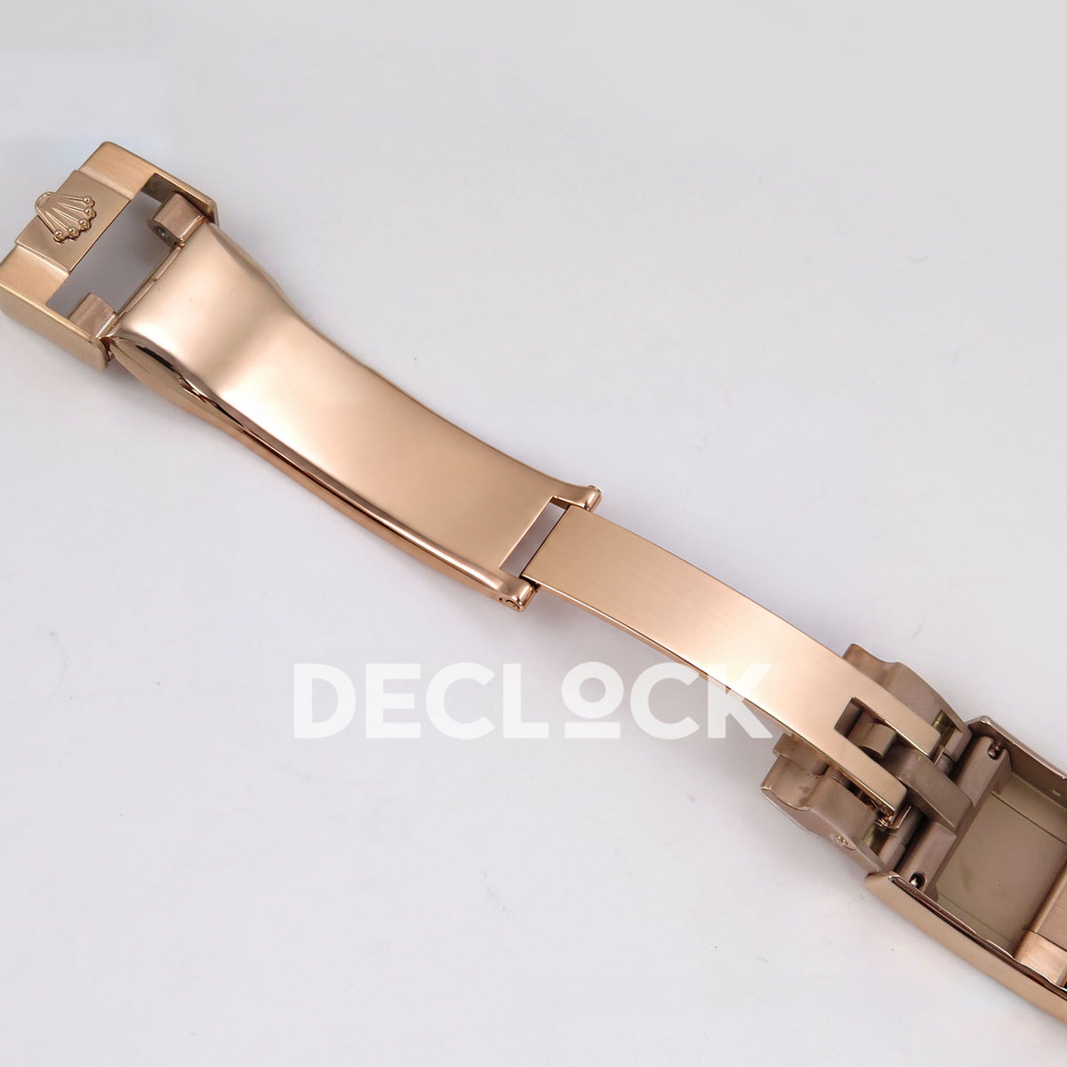Rolex Daytona Custom 116595RBOW ZF Rainbow Black Rose Gold SH4130 replica - open clasp angle