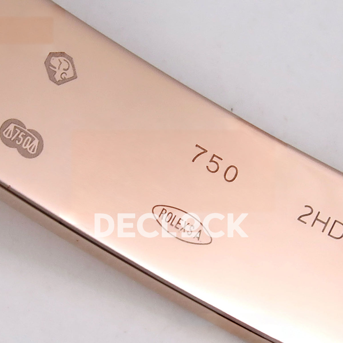 Rolex Daytona Custom 116595RBOW ZF Rainbow Black Rose Gold SH4130 replica - clasp hallmarks