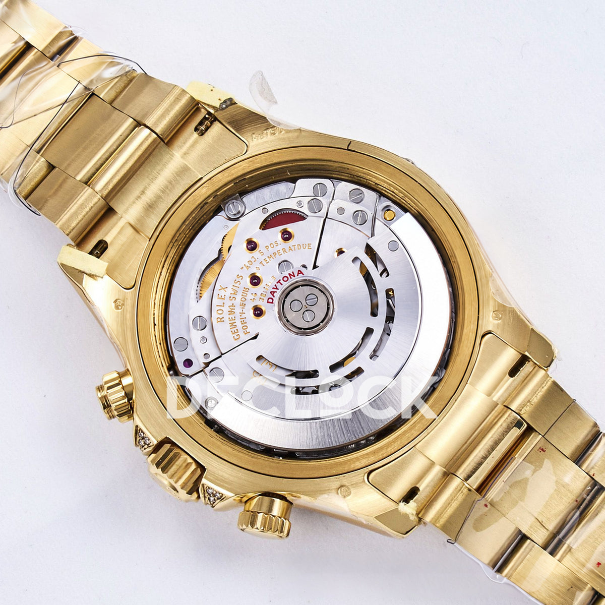 Rolex Daytona Custom 116598RBOW RXF Rainbow Black Gold Dial DD4130 replica - movement back