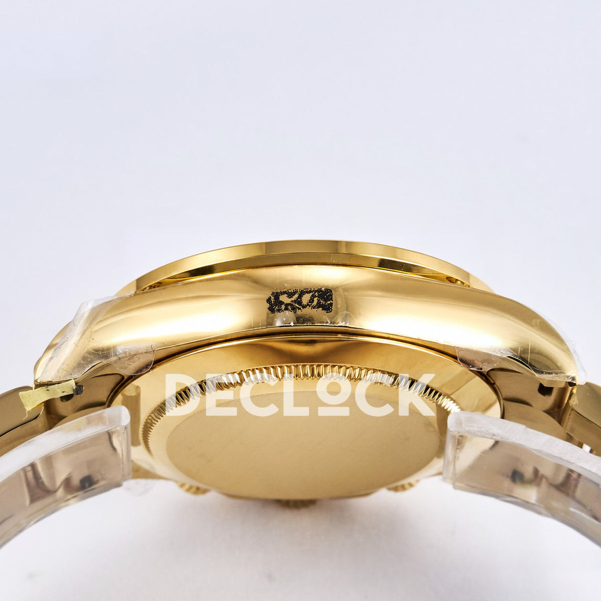 Rolex Daytona Custom 116598RBOW RXF Rainbow Black Gold Gem Markers DD4130 replica - case side profile
