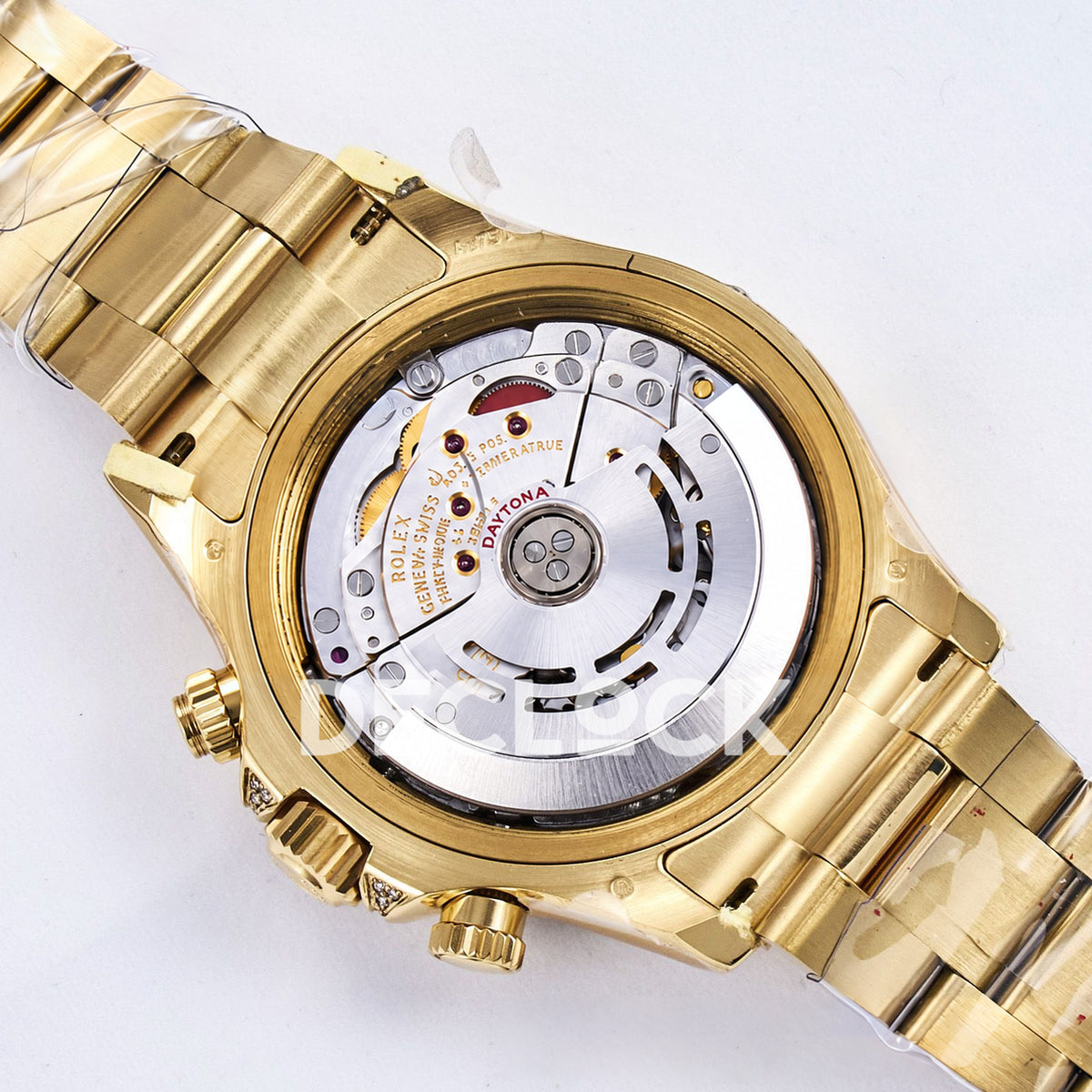 Rolex Daytona Custom 116598RBOW RXF Rainbow Black Gold Gem Markers DD4130 replica - movement back