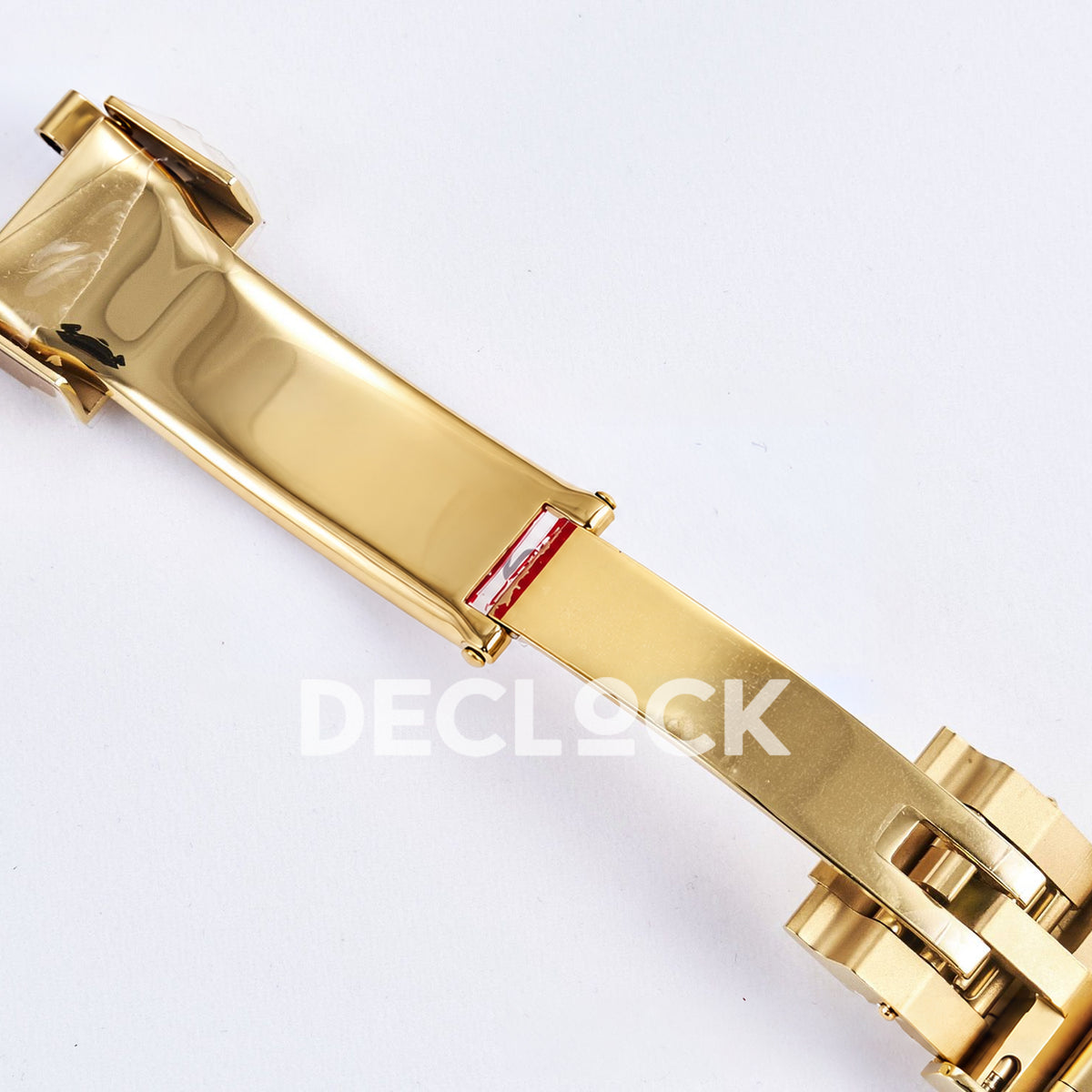 Rolex Daytona Custom 116598RBOW RXF Rainbow Pavé Dial Yellow Gold DD4130 replica - open clasp angle