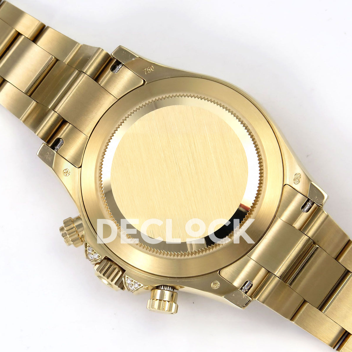 Rolex Daytona Custom 116598RBOW ZF Rainbow Black Gold Dial SH4130 replica - closed caseback