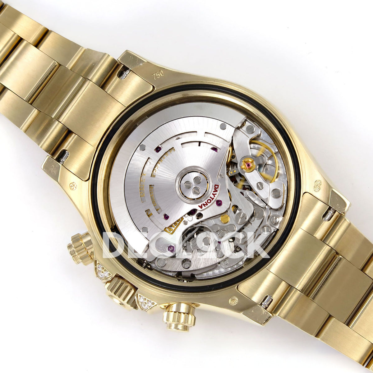 Rolex Daytona Custom 116598RBOW ZF Rainbow Black Gold Dial SH4130 replica - movement rotor angle