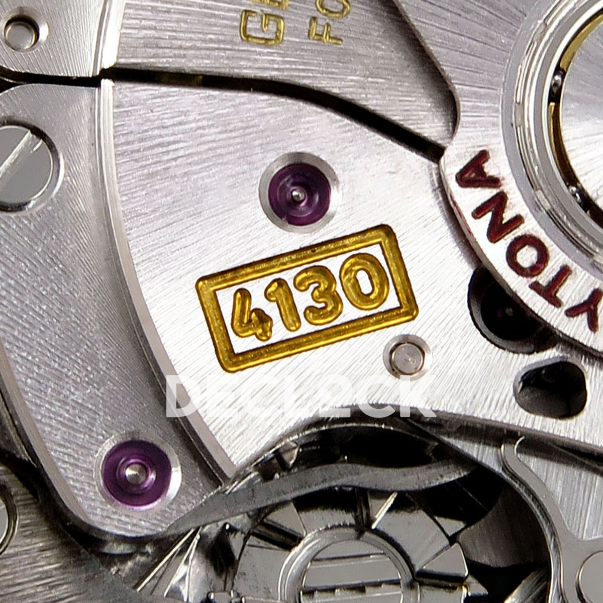 Rolex Daytona Custom 116598RBOW ZF Rainbow Black Gold Dial SH4130 replica - movement calibre closeup