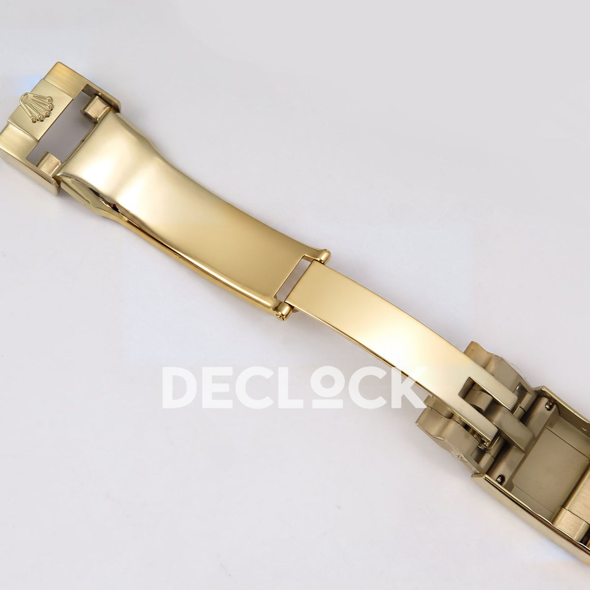 Rolex Daytona Custom 116598RBOW ZF Rainbow Black Gold Dial SH4130 replica - open clasp angle