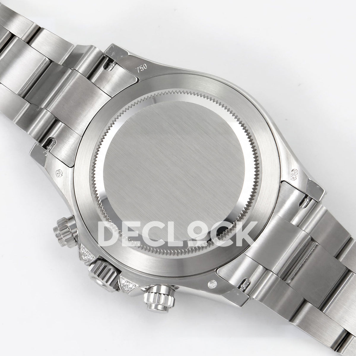 Rolex Daytona Custom 116599RBOW ZF Rainbow Black Silver Dial SH4130 replica - closed caseback