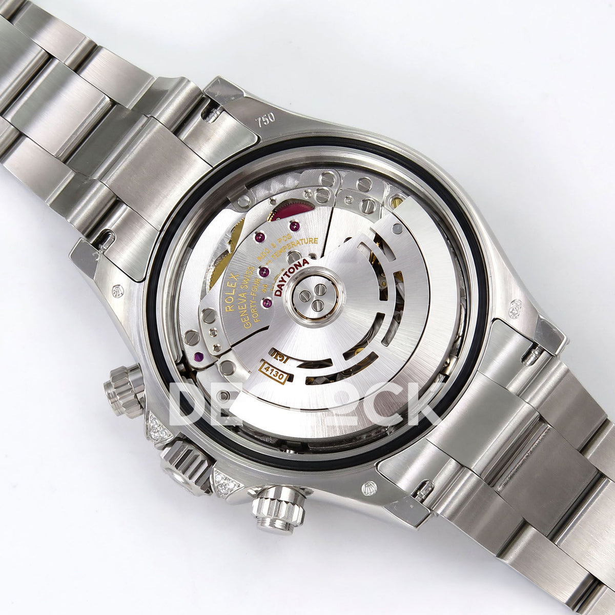 Rolex Daytona Custom 116599RBOW ZF Rainbow Black Silver Dial SH4130 replica - movement rotor angle