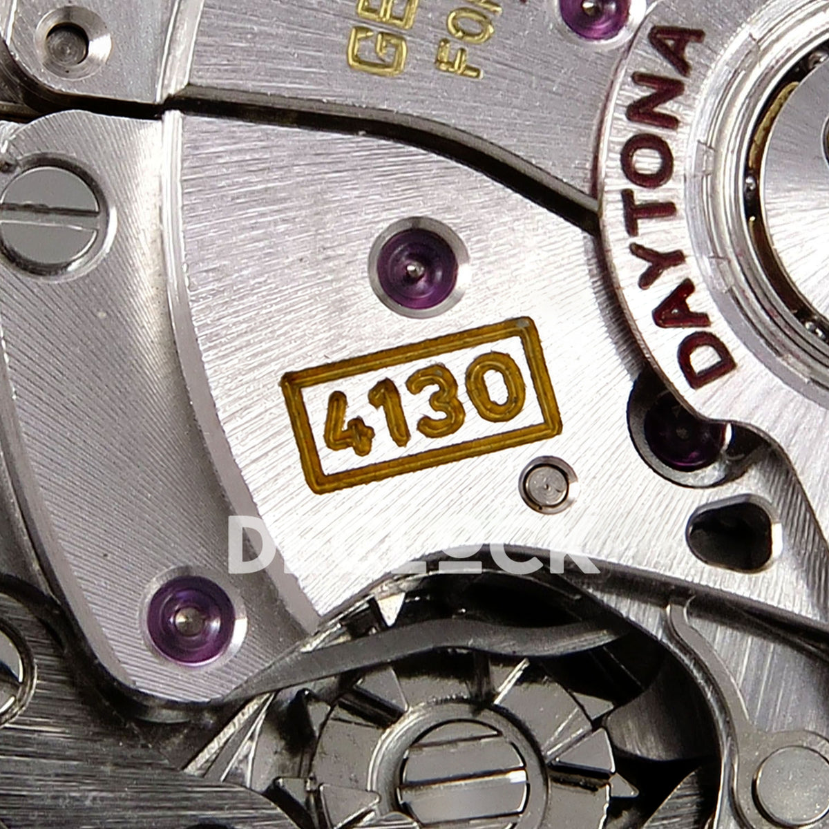 Rolex Daytona Custom 116599RBOW ZF Rainbow Black Silver Dial SH4130 replica - movement calibre closeup