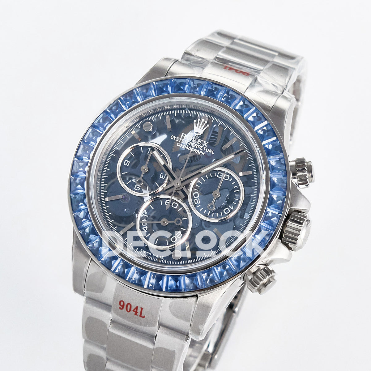 Rolex Daytona Custom Artisans Blue Skeleton GETF DD4802 replica - angled front