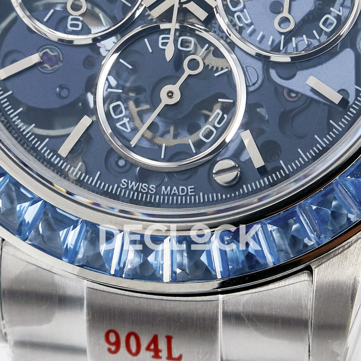 Rolex Daytona Custom Artisans Blue Skeleton GETF DD4802 replica - blue stone bezel