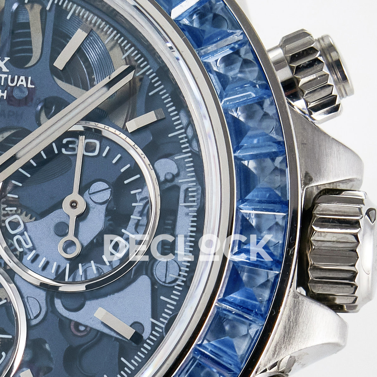 Rolex Daytona Custom Artisans Blue Skeleton GETF DD4802 replica - right subdial