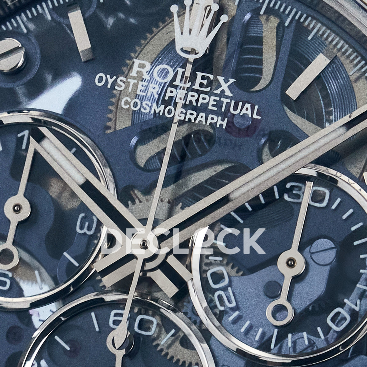 Rolex Daytona Custom Artisans Blue Skeleton GETF DD4802 replica - skeleton dial