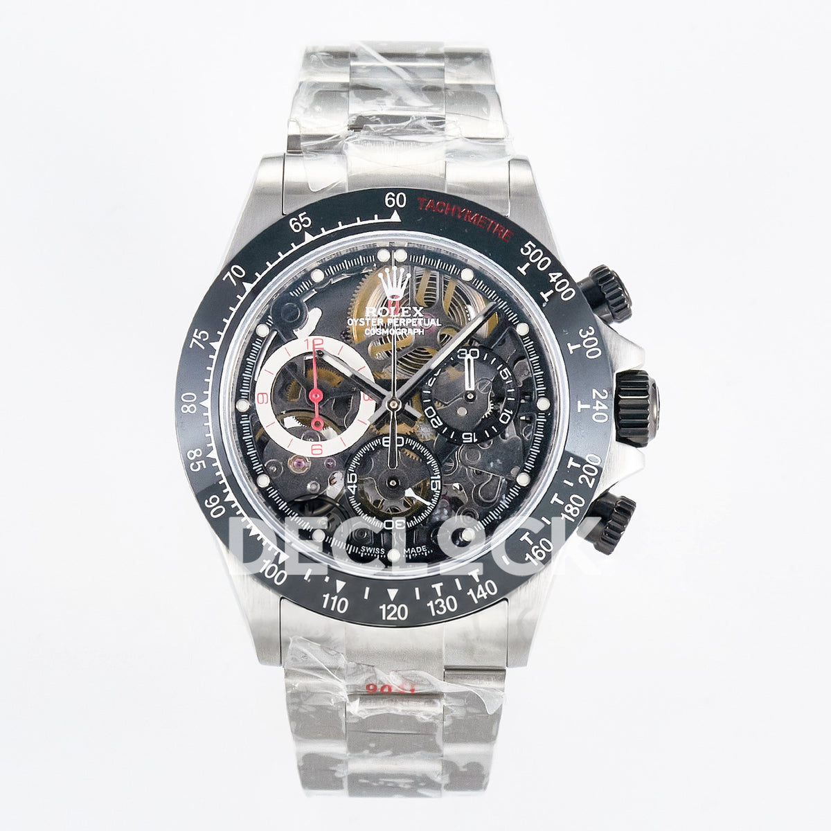 Rolex Daytona Custom Artisans Skeleton Black Ceramic GETF DD4802 replica - front