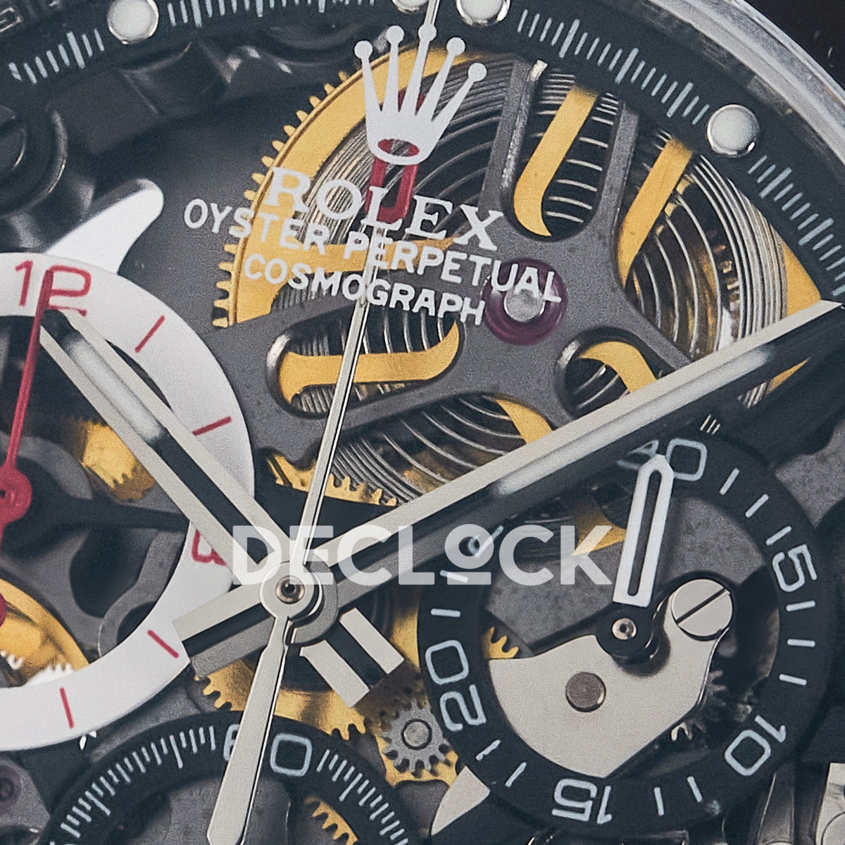 Rolex Daytona Custom Artisans Skeleton Black Ceramic GETF DD4802 replica - skeleton dial