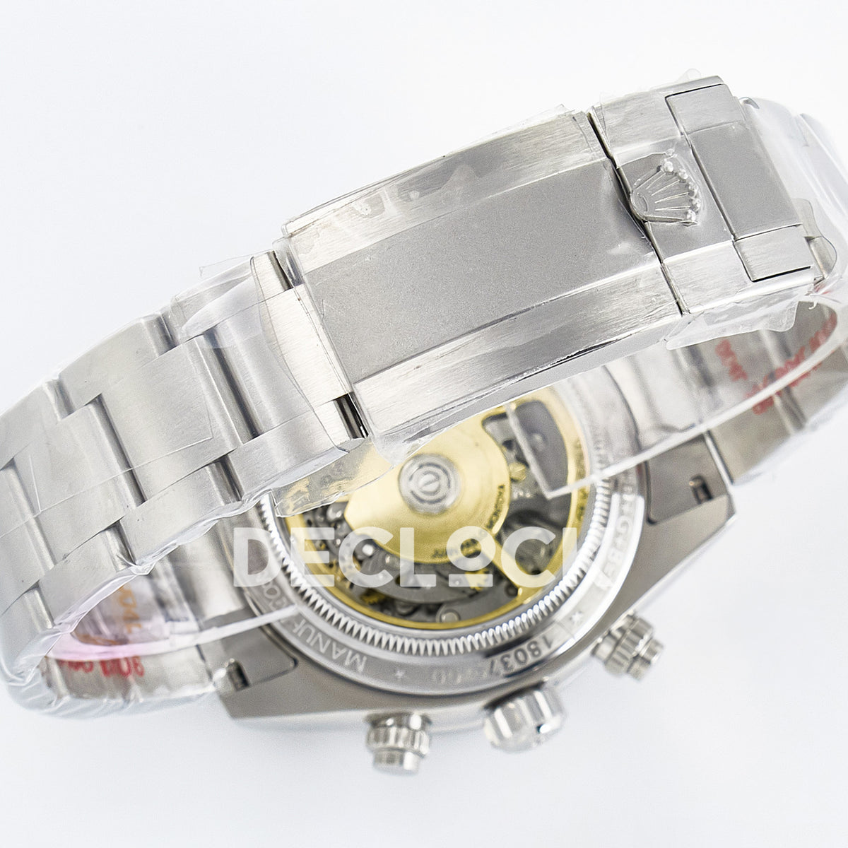 Rolex Daytona Custom Artisans Skeleton Blue Bezel ADGF SA4130 replica - bracelet caseback