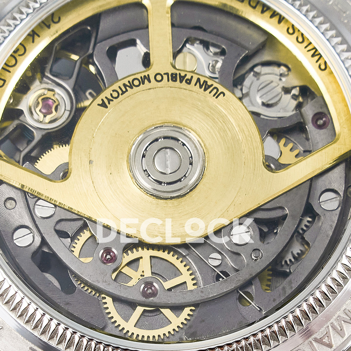 Rolex Daytona Custom Artisans Skeleton Blue Bezel ADGF SA4130 replica - rotor