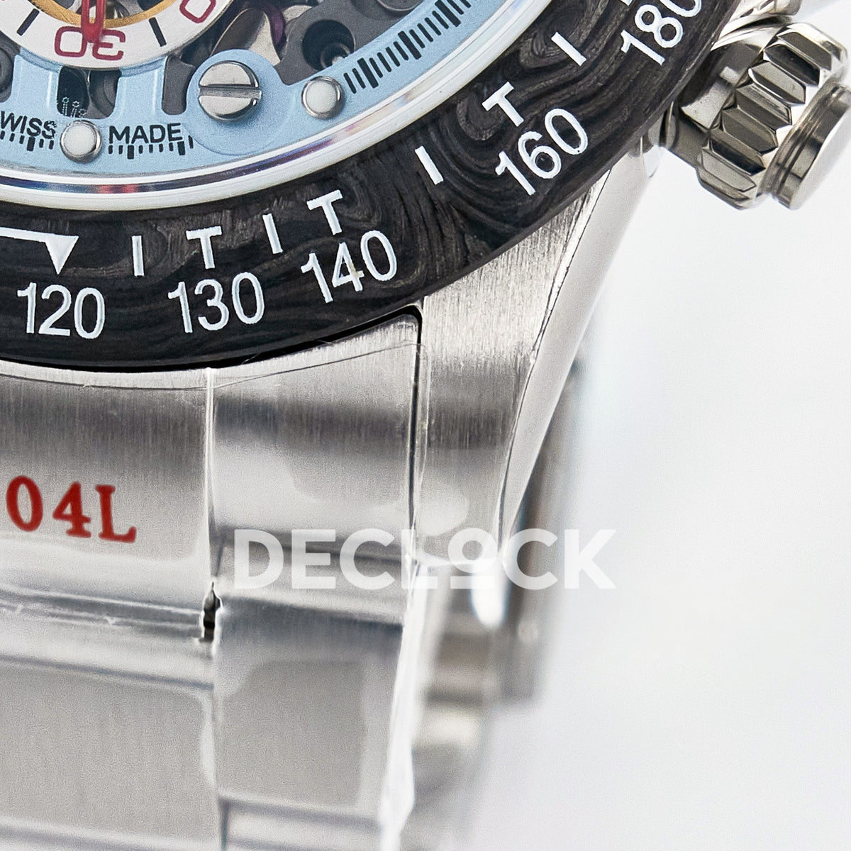 Rolex Daytona Custom Artisans Skeleton Carbon GETF DD4802 replica - bracelet end link